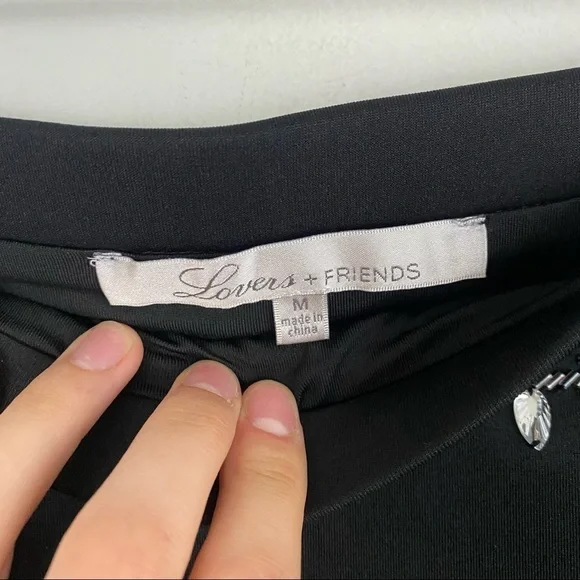 NWT LOVERS + FRIENDS black diamond waist skirt - Picture 4 of 5